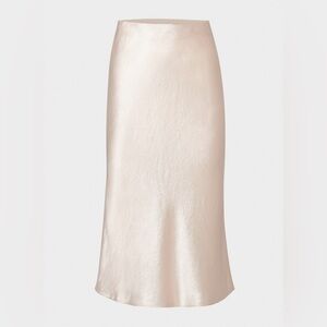 ARITZIA BABATON SLIP SATIN MIDI SKIRT